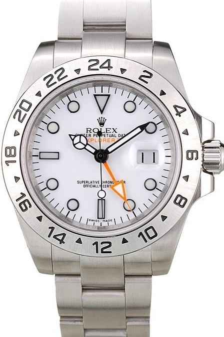 Aaa replica Dial Watch Steel Explorer Rolex Stainless White Bezel 0727